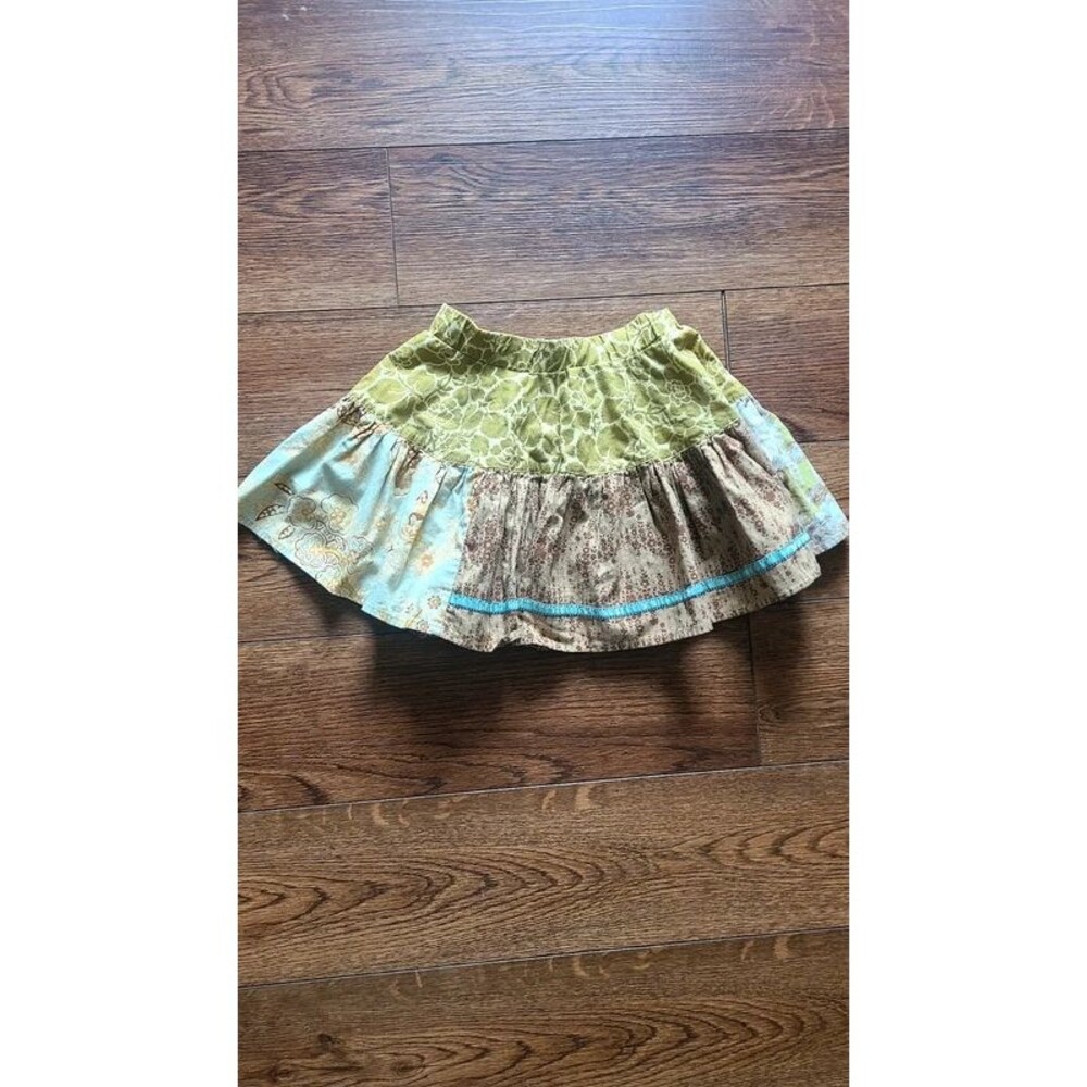 Matilda Jane Westside Molly Patchwork Skirt Girls Size 4 HTF